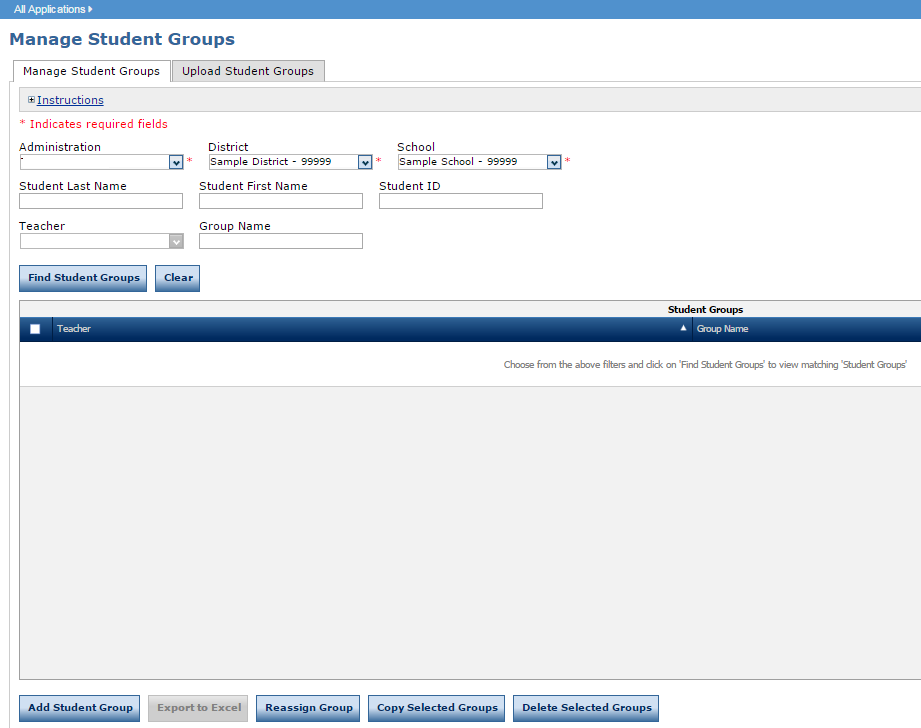 STEP 4: Create and Manage Student Groups – TerraNova NEXT Training
